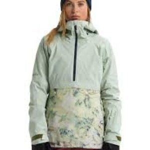 Burton Women's Ski Jacket - Light Green and Floral